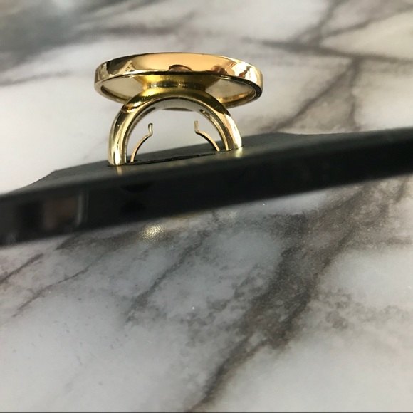 HOUSE OF HARLOW 1960 Sunburst Leather Ring - Picture 6 of 7